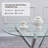 Chiquetta 2 - Person Glass Top Three Leg Dining Set