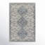Phoebe Machine WashableOriental Area Rug in Cream/Blue-1936565536