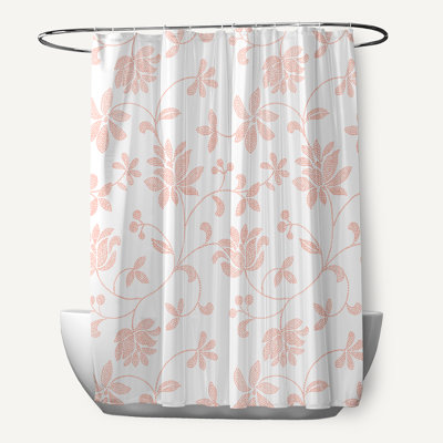 Rideau de douche Poteau Floral par E by Design