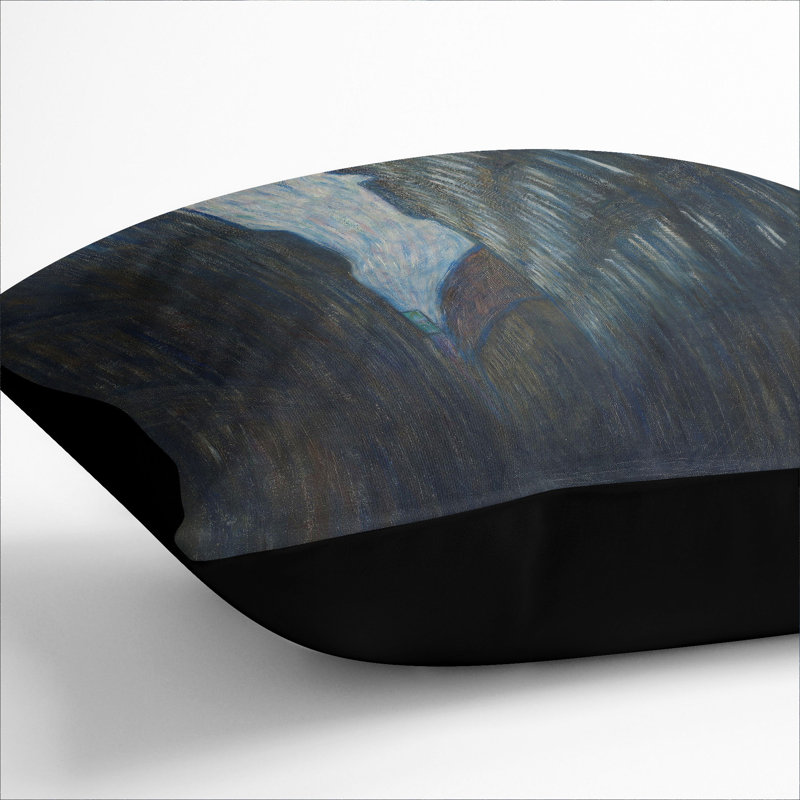 Square Cushion, 40cm H x 40cm W x 15cm D, Black