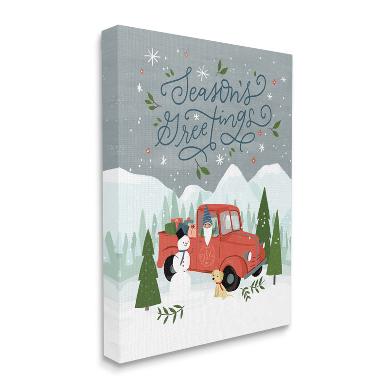 Season 'Greetings, Toile tendue, H 20 po x l 16 po x P 1,5 po