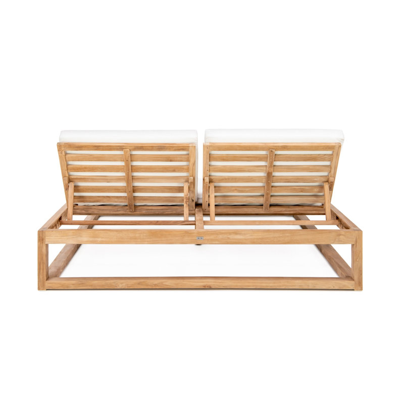 Caldas Double Chaise Lounge - Indigo, Natural