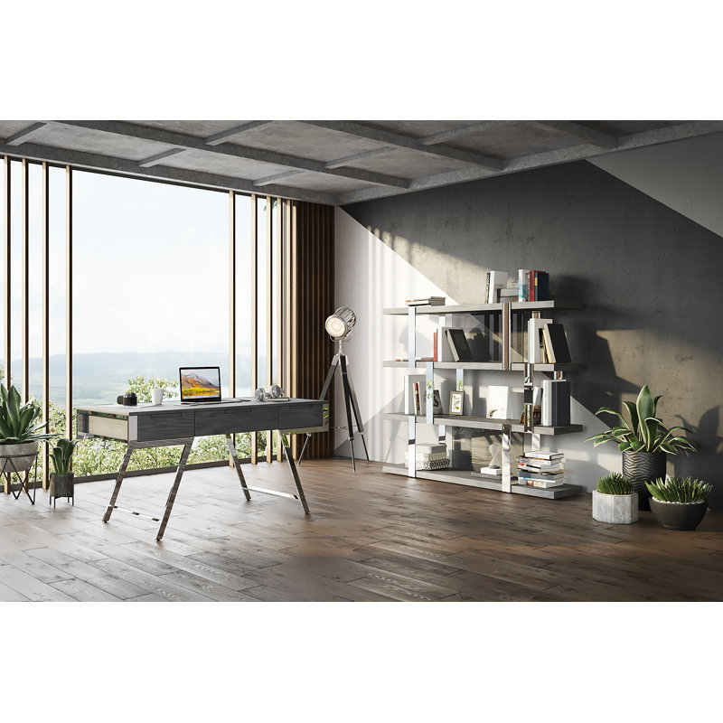 Oman Rectangle Desk, Elm Gray