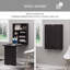 Bureau convertible mural escamotable, bureau flottant multifonctionnel-1355676897