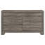 Brown Oak 6-Drawer Dresser Cabinet