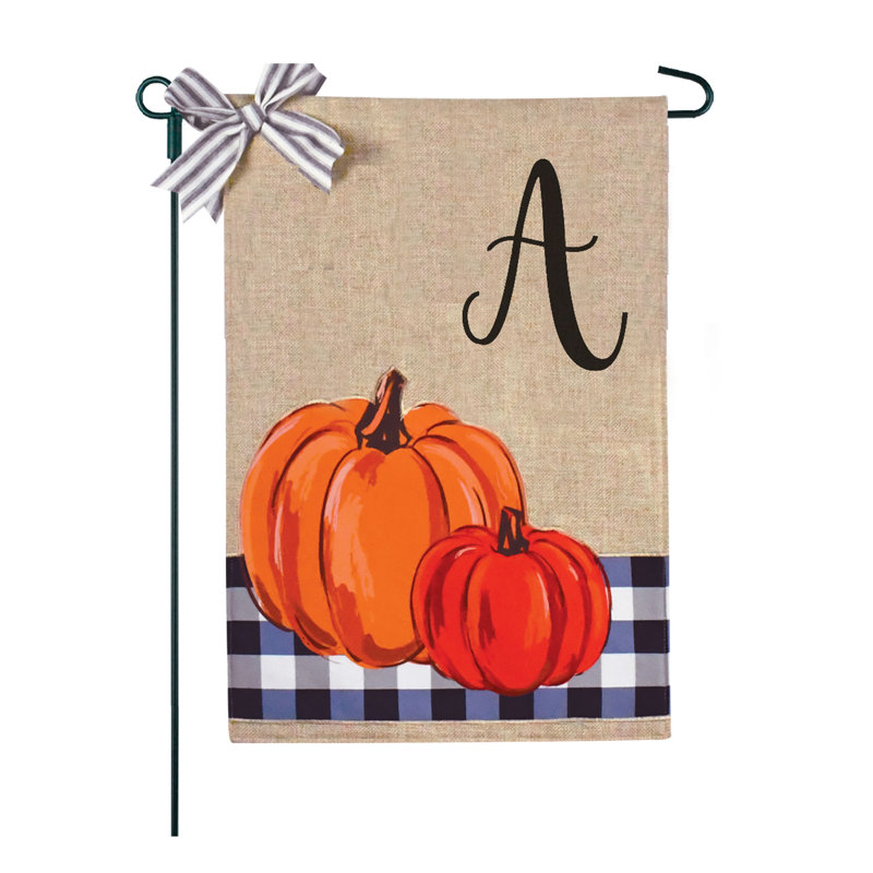 Monogramme Buffalo Check Pumpkins