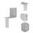 Siena Wall-Mounted Bar Cabinet with Fold-Down Table – White-987763868