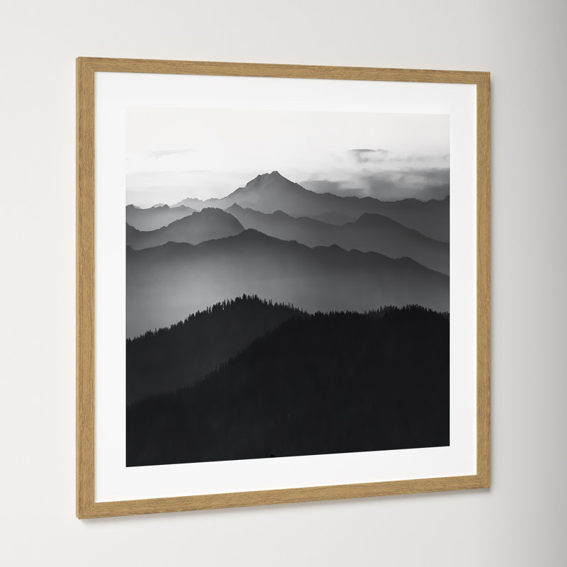 Cascades by Danita Delimont, 23.5" H x 23.5" W x 0.75" D, Natural Framed