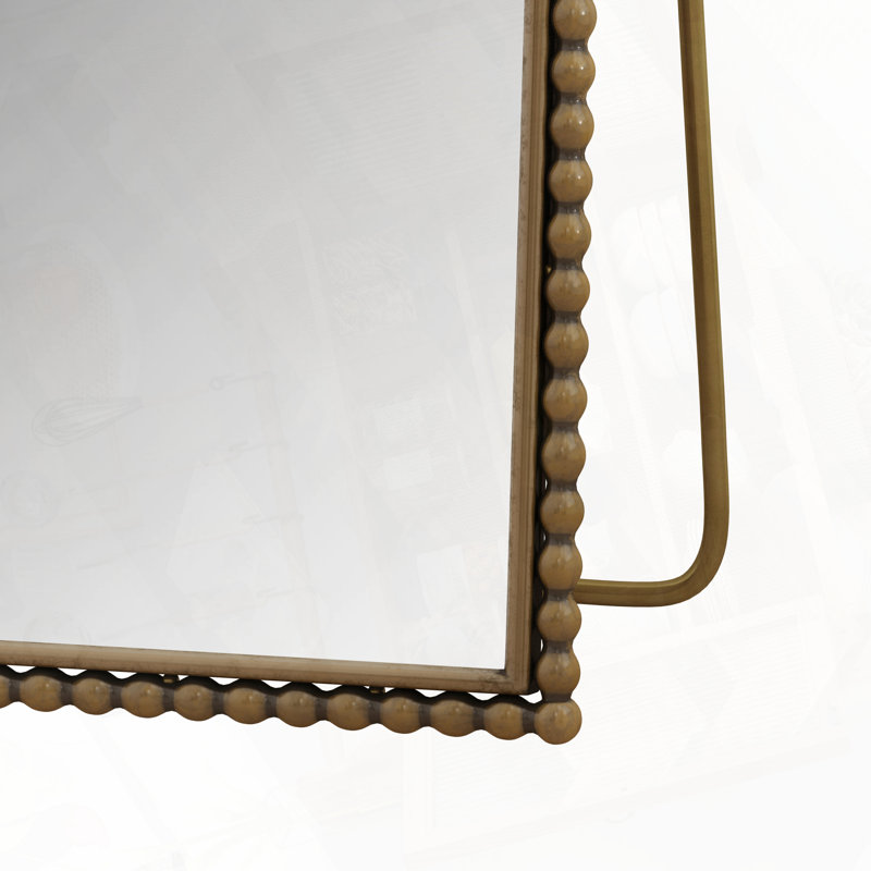 Retro Iron Arch Full Length Mirror With Supporting Feet, Gold