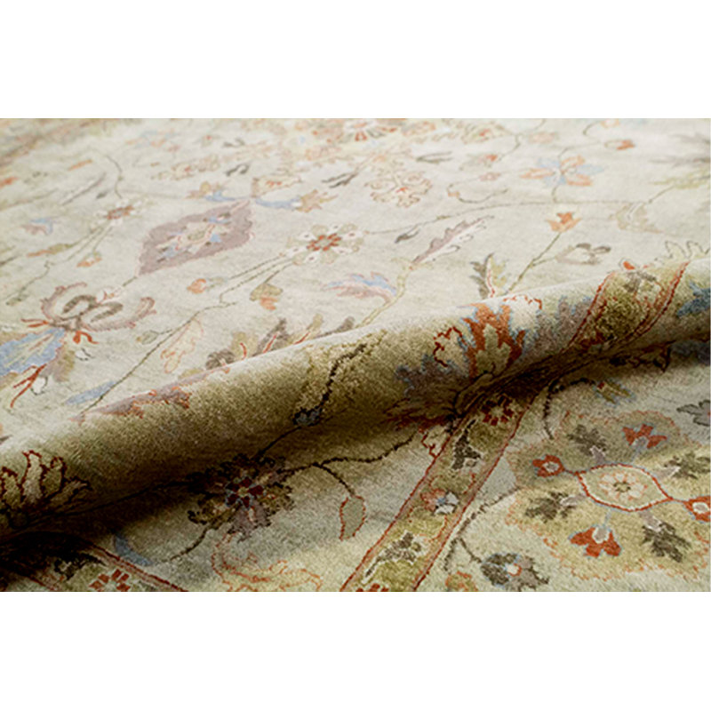 Wool Oriental Area Rug in Sand/Beige