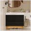 Meuble-lavabo flottant mural moderne 30 po avec comptoir en faux marbre et lavabo encastré en céramique