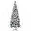 Arbre de Noël artificiel pin non illuminé enneigé avec branches réalistes