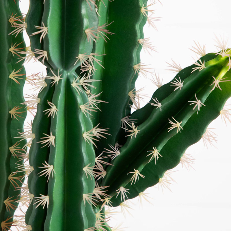 41in. Artificial Cactus in Terracotta Planter, 60" H x 10" W x 10" D