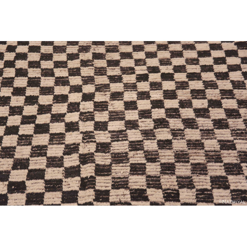 One-of-a-Kind 14'6" X 14'11" New Age Area Rug Black/Cream
