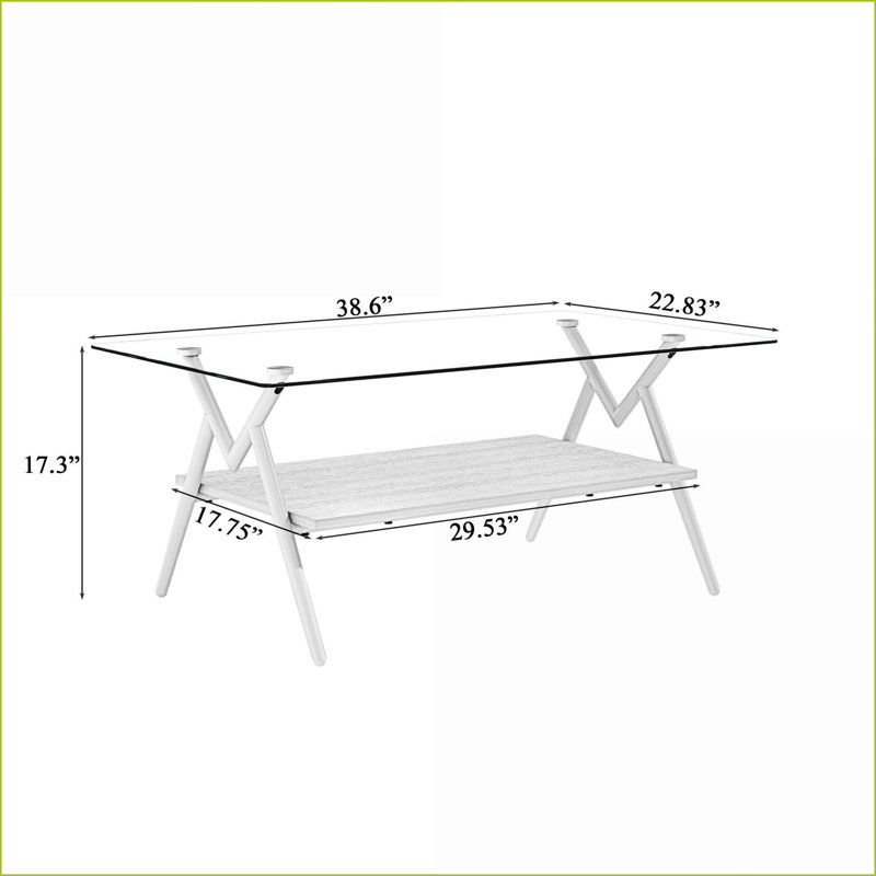Verre trempé Ensemble de 3 tables basses en MDF avec pieds en fer, facile à nettoyer Gain de place pour le salon