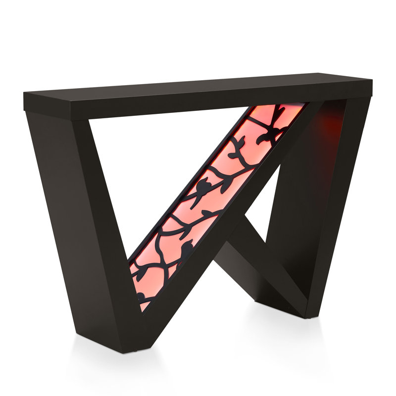 Marshes Console Table With LED Lighting, Black