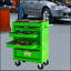 Armoire à outils roulante en métal avec 6 tiroirs, armoire à outils à 6 tiroirs de 20 po avec glissières à roulement à billes, organisateur de boîte à outils en acier - VERT-130370856