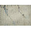 Élégant tapis ivoire et gris avec motif marbré 5 x 8