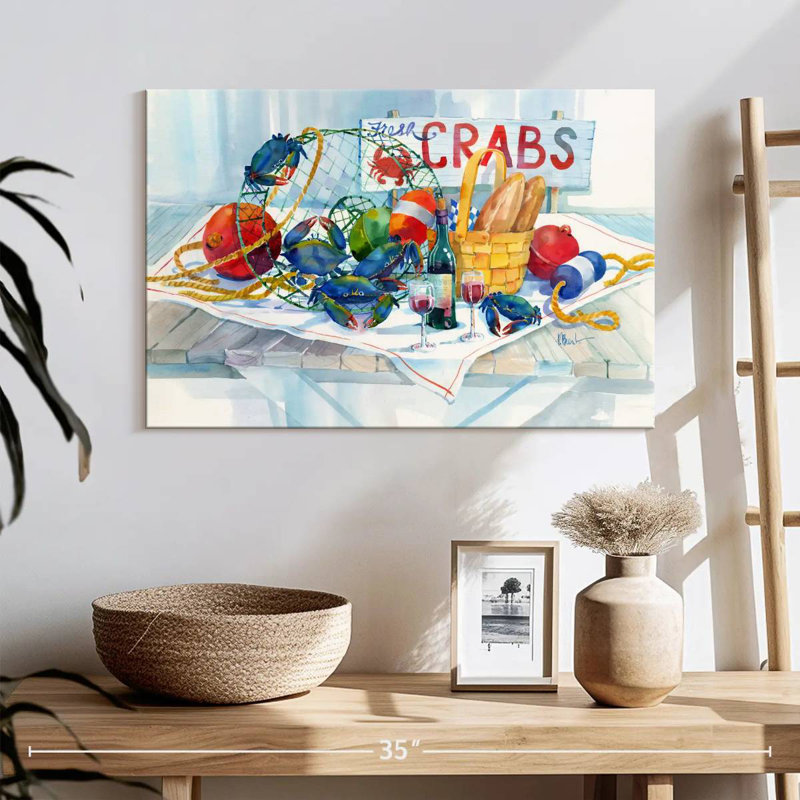 Brampt Crabs Galore, 16" H x 24" W