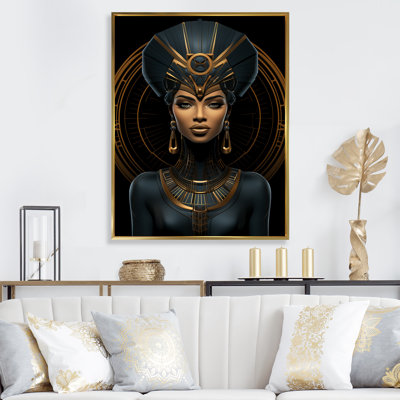 Queen Nefertiti Of Egypt Woman Portrait - Egyptian Wall Art