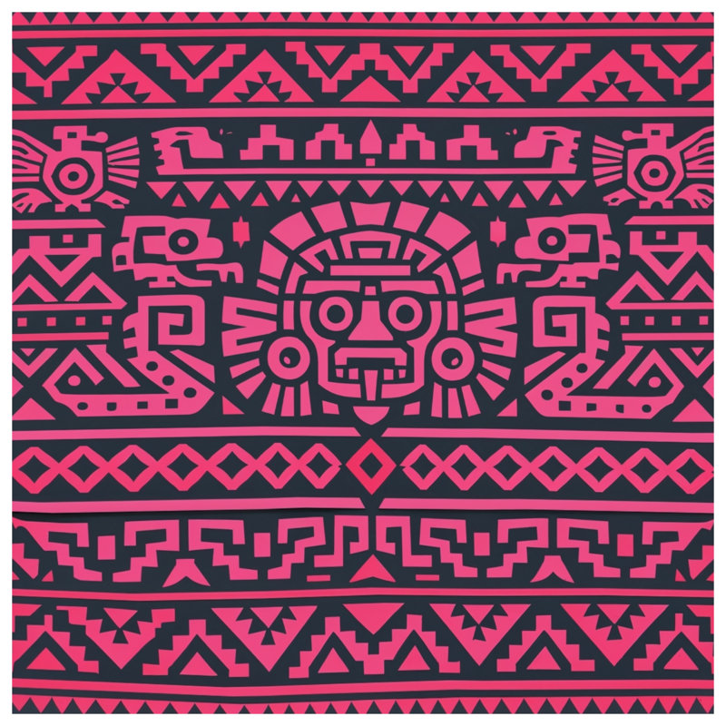 Housses de couette à motifs tribaux aztèques, King