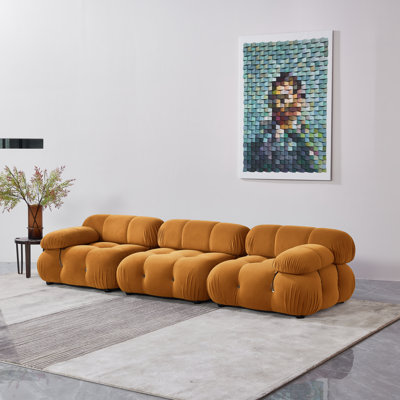 Leeven Upholstered 76'' Loveseat