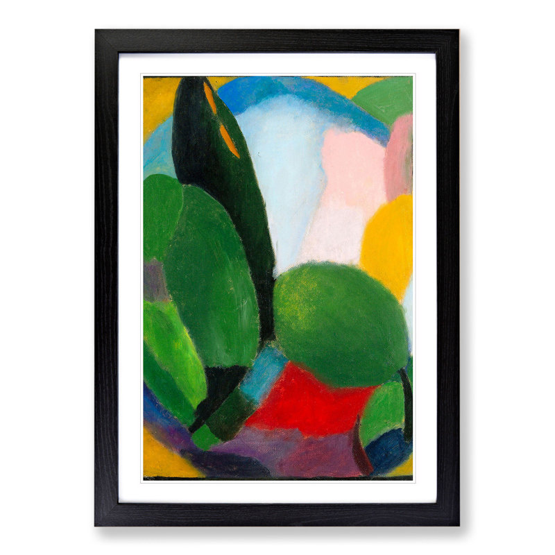 Landscape Variation Vol.2 by Alexej Von Jawlensky - Picture Frame Painting, Black Framed, 36cm H x 27cm W x 2cm D