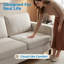 6 Seater Corduroy Sofa-303591763