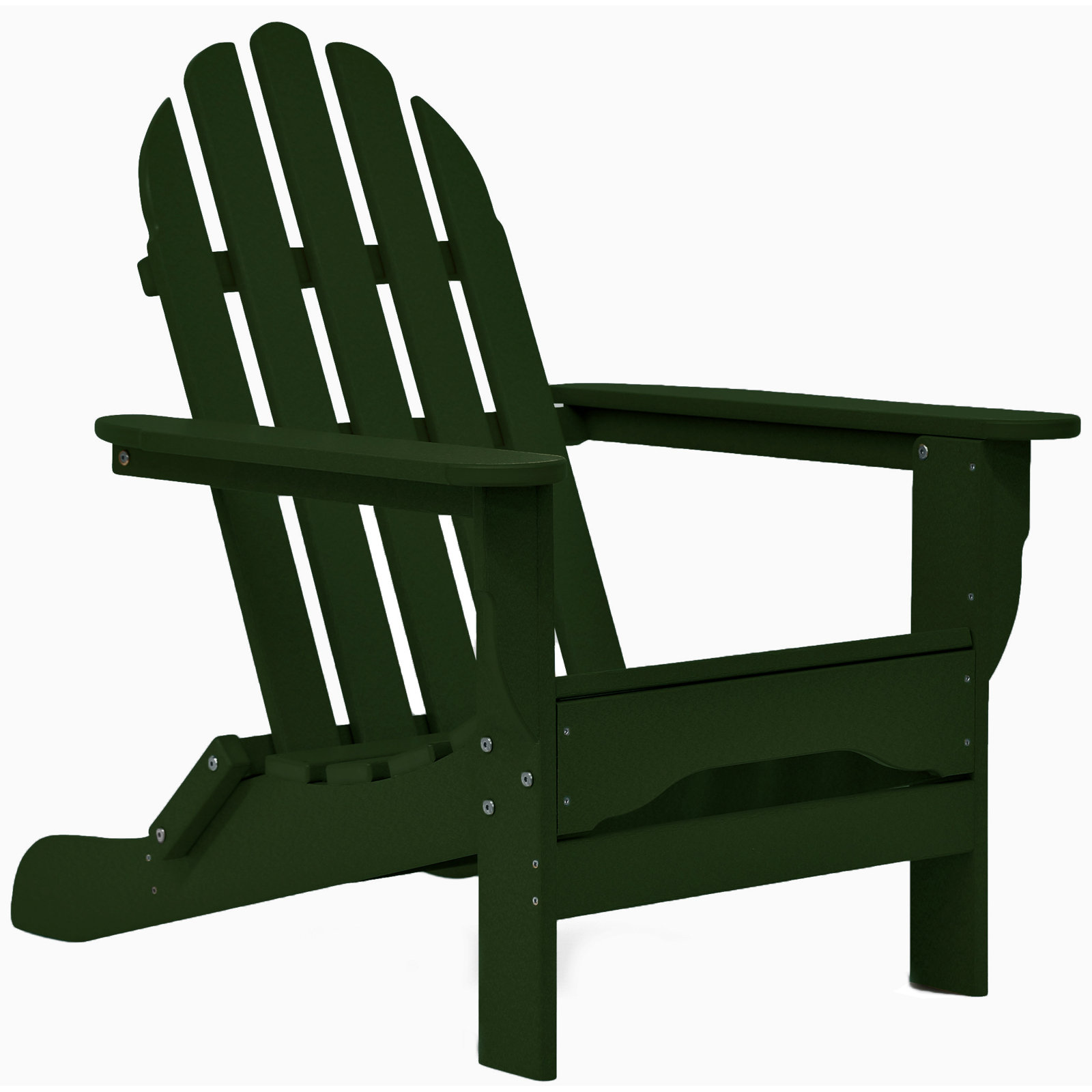 Leighton Outdoor Adirondack Chair, Forest Green
