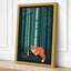 Fox in Forest Modern - Wrapped Canvas-397784104-397784098