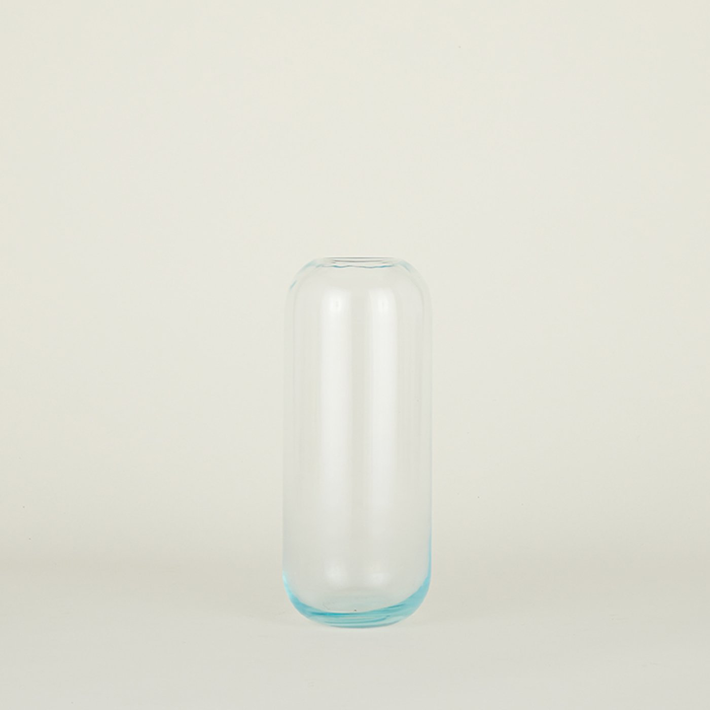 Aurora Handmade Glass Table Vase, 12.5" H x 5" W x 5" D, Sky