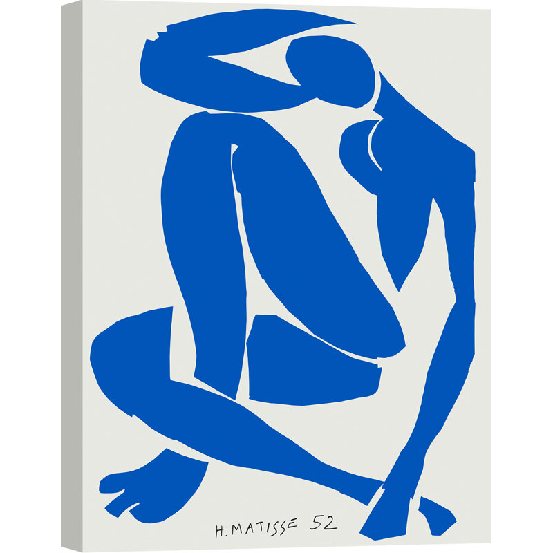 3HM7477 Blue Nude IV by Henri Matisse - Wrapped Canvas Print, 100cm H x 70cm W
