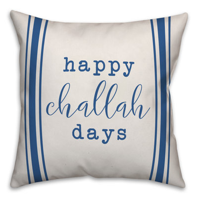 Housse de coussin jeté challah days 