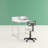 Morgane Metal Base Writing Desk-1624426403