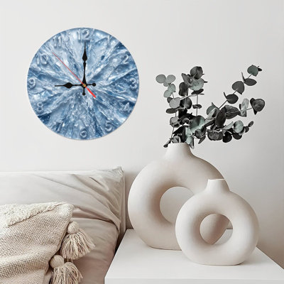 Horloge de glace craquelée