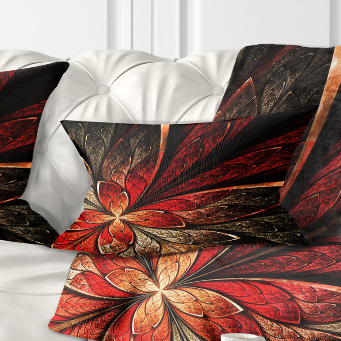 Coussin floral floral, Rectangulaire, 12 po x 20 po