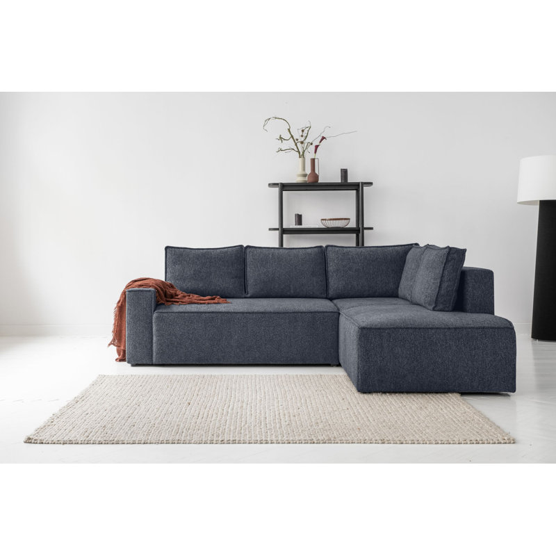 Brave Dave 6 Seater Corner Sofa , Navy Blue