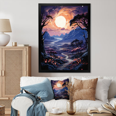 «Fortes Twilight A Tachisme Landscape II», reproduction sur toile