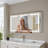 Frantzeska 60"Wx32"H Recessed/Surface Mount Medicine Cabinet with Mirror, Defogger, Dimmer, Outlets & USBs and Interior Mirror