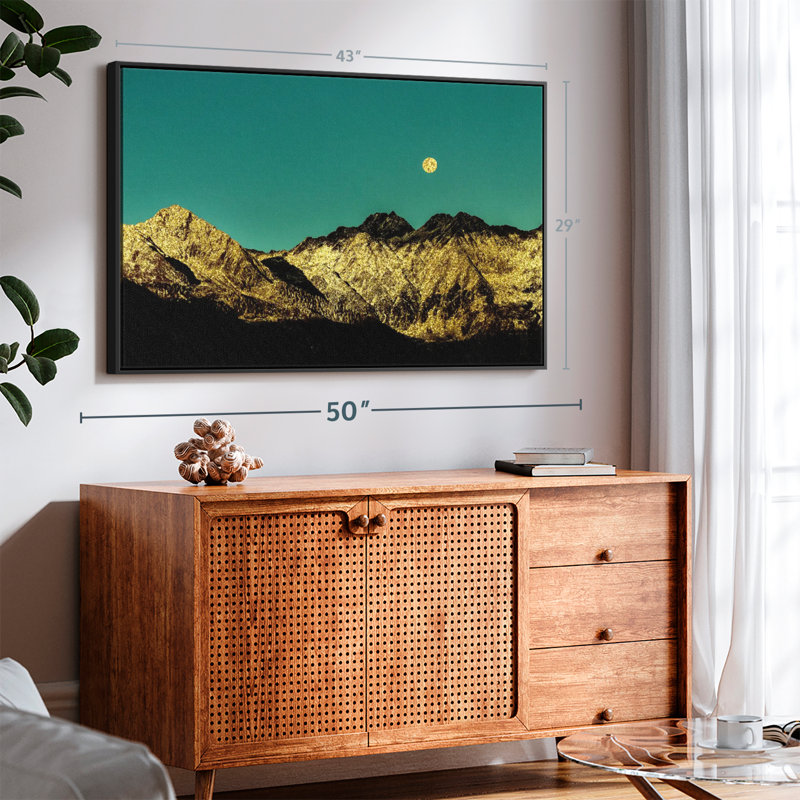 " Golden Mountain Range ", 43" H x 29" W