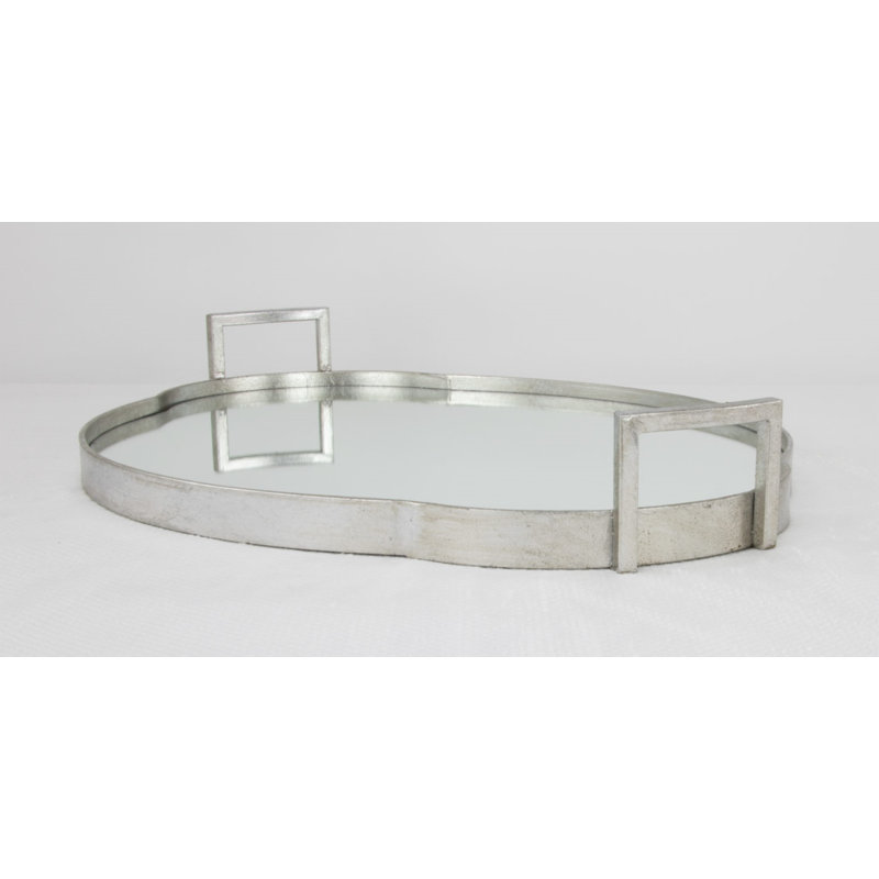 Summer Decorative Tray, Silver