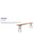 Wofford 8' Rectangular Wooden Folding Training and Event Table
