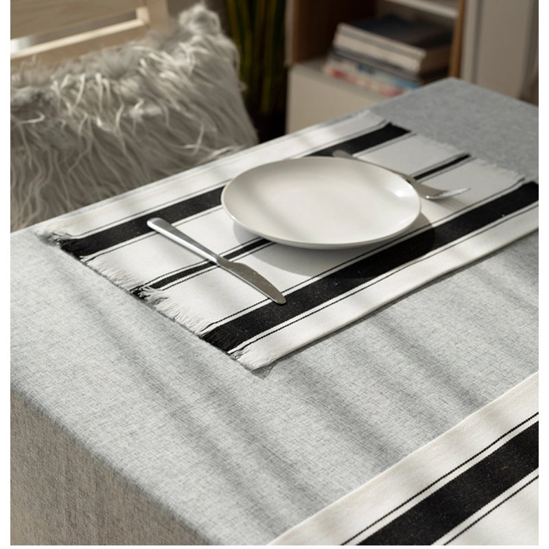 Napperon 19 ", Noir / blanc