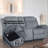 Louth Home Theater Velvet Recliner Loveseat with Console-341570375