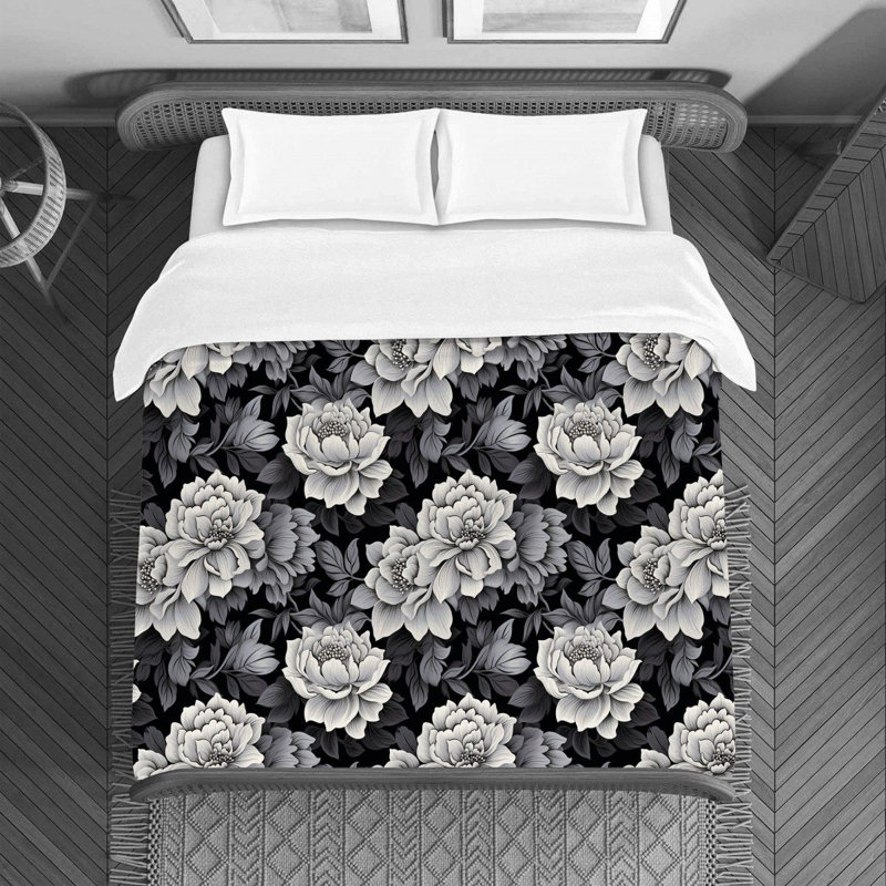 Literie florale Avishka, Housse de couette pour grand lit