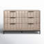 Aldwell Pine Modern 6-Drawer Storage Dresser-81087665