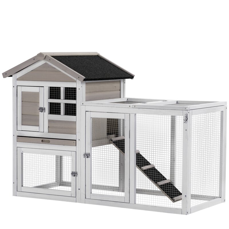 Archie & Oscar™ Mitcham Weather Resistant Rabbit Hutch With Ramp 