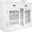 Armoire de rangement de 83,4 po de hauteur avec bibliothèque et tiroir ouvert-678008898