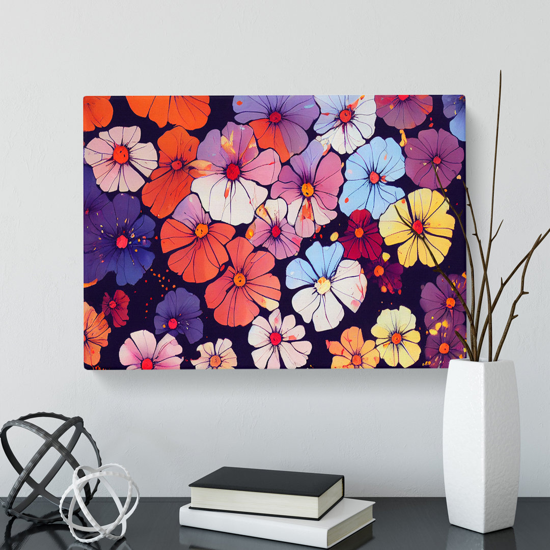 Cosmopolitan Flower Market - Wrapped Canvas