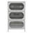 6-Tier Carbon Steel Storage Cabinet With 3 Doors-654666993